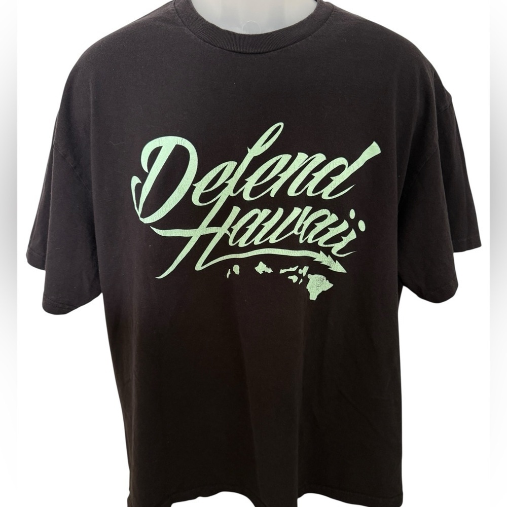 Defend Hawaii Tee Shirt Hawaiian Islands Men XL